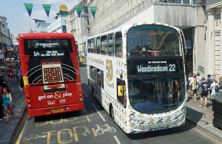 Brighton & Hove Wright Streetdeck 823 Volvo B9TL Wright 438